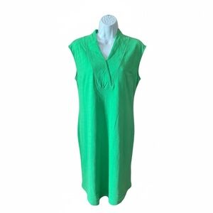 Isaac Mizrahi Green Sleeveless Dress